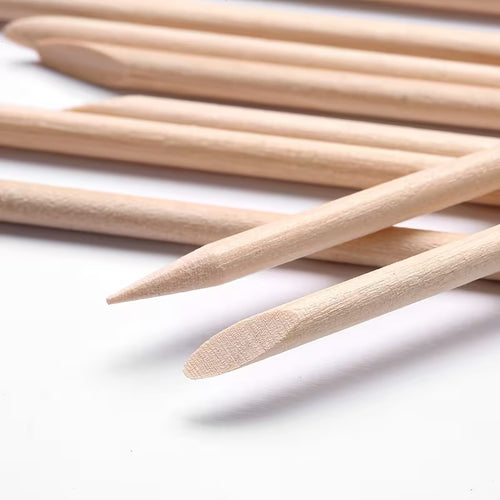 Palitos de naranjo de madera para manicura profesional, pack x100