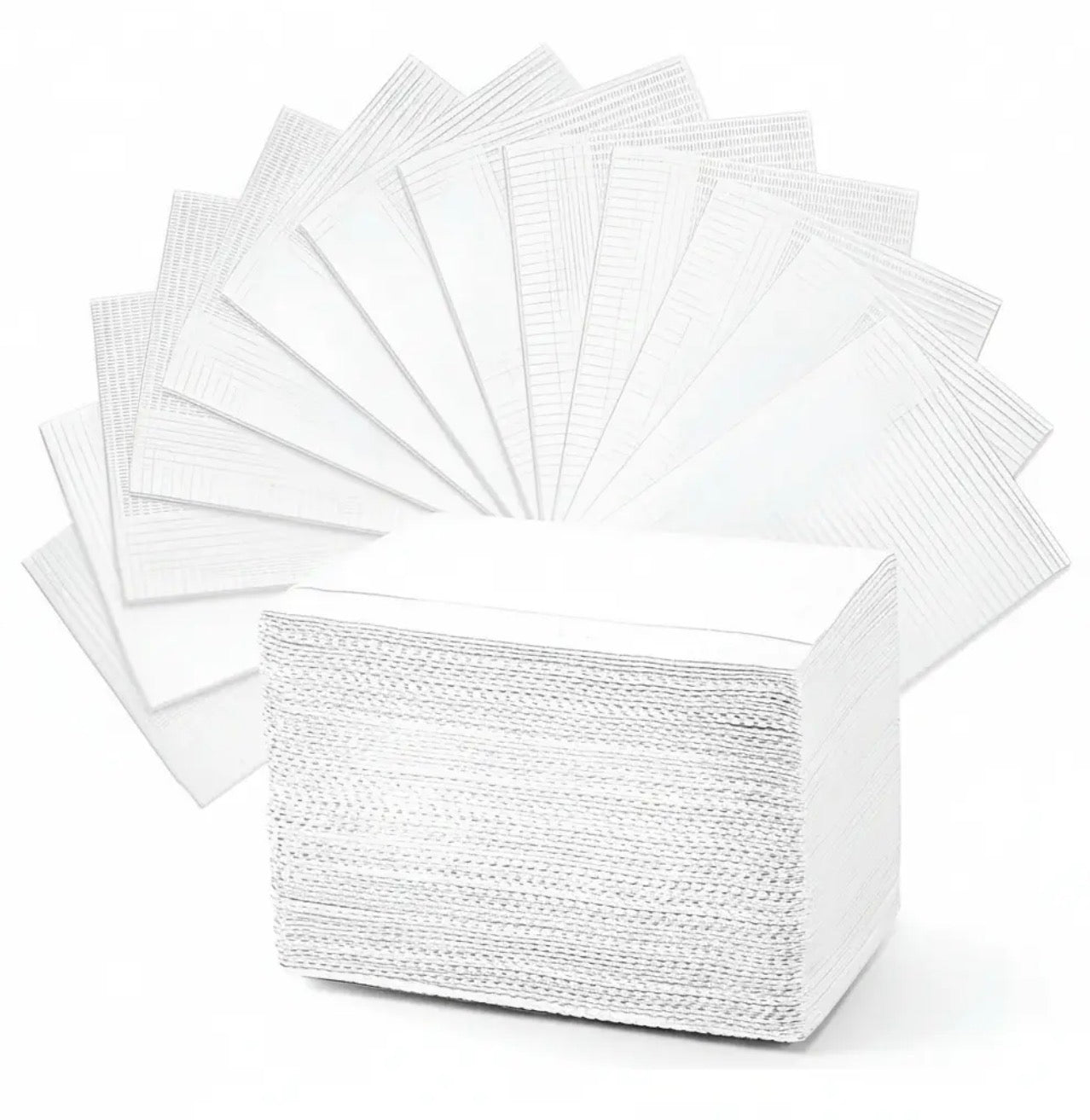 Paquete de 125 campos podológicos desechables blancos