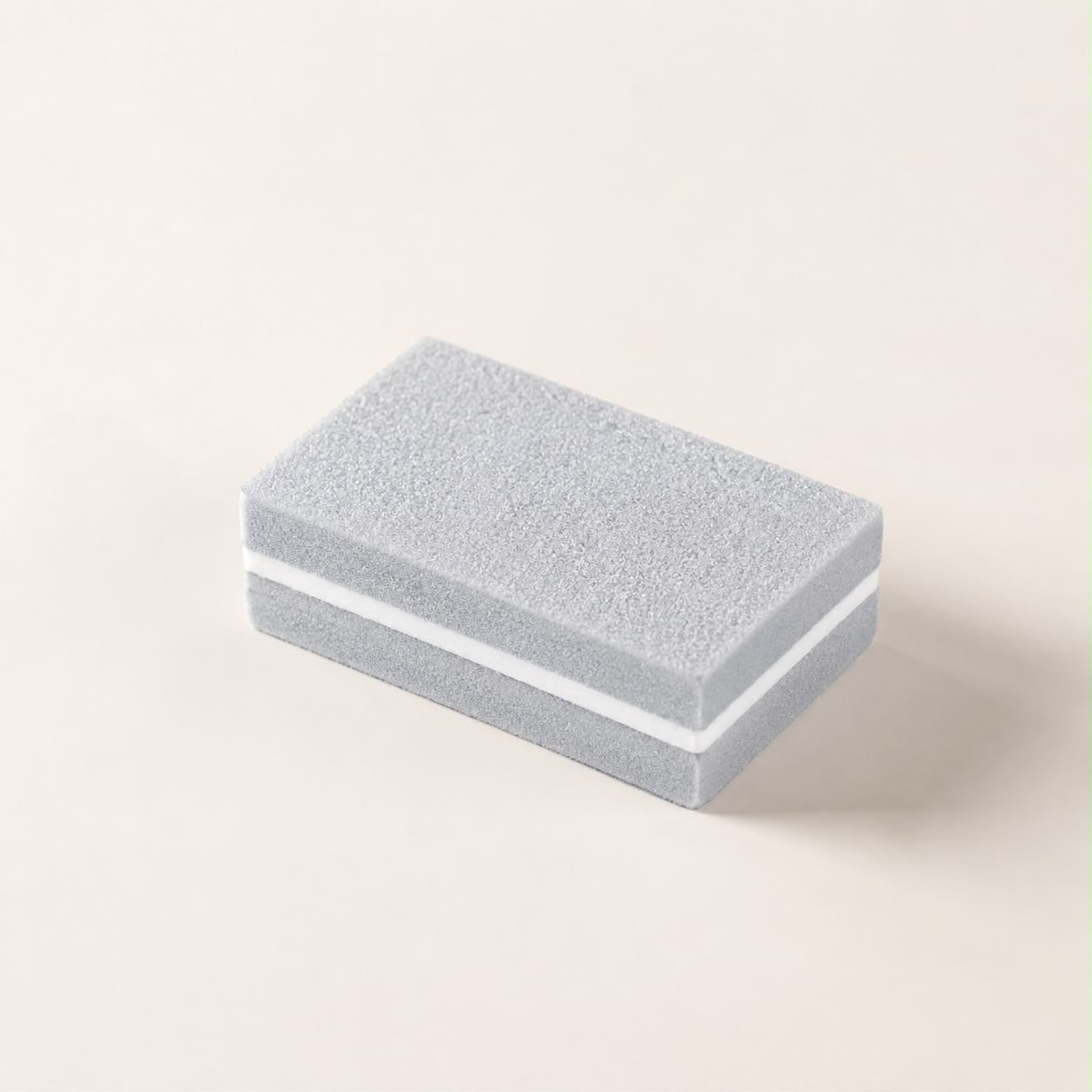 Mini buffer de doble cara gris para pulir uñas
