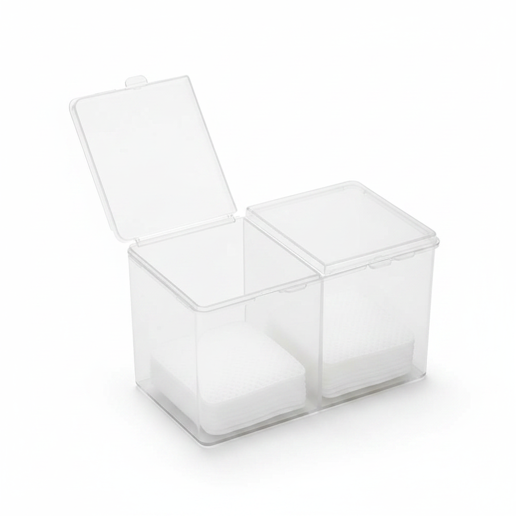 Porta Wipes doble compartimento transparente