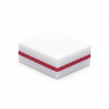 Mini Buffer para Uñas Blanco con Franja Roja